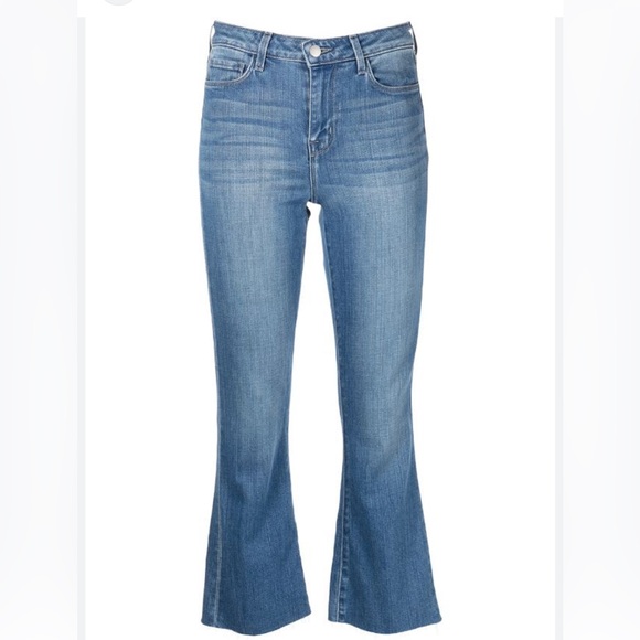 L’Agence Kendra High Rise Crop Flare Color Atlantic Size 31 Jeans. - Picture 1 of 6